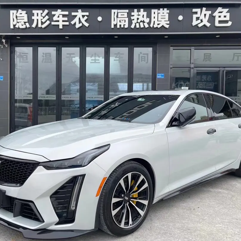 Color TPU PPF Silver Fox Grey Car Wrap