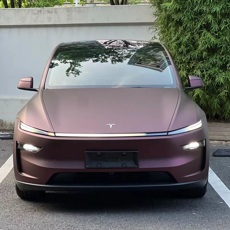 Color TPU PPF Ultra Matte Chrome Purple Car Wrap