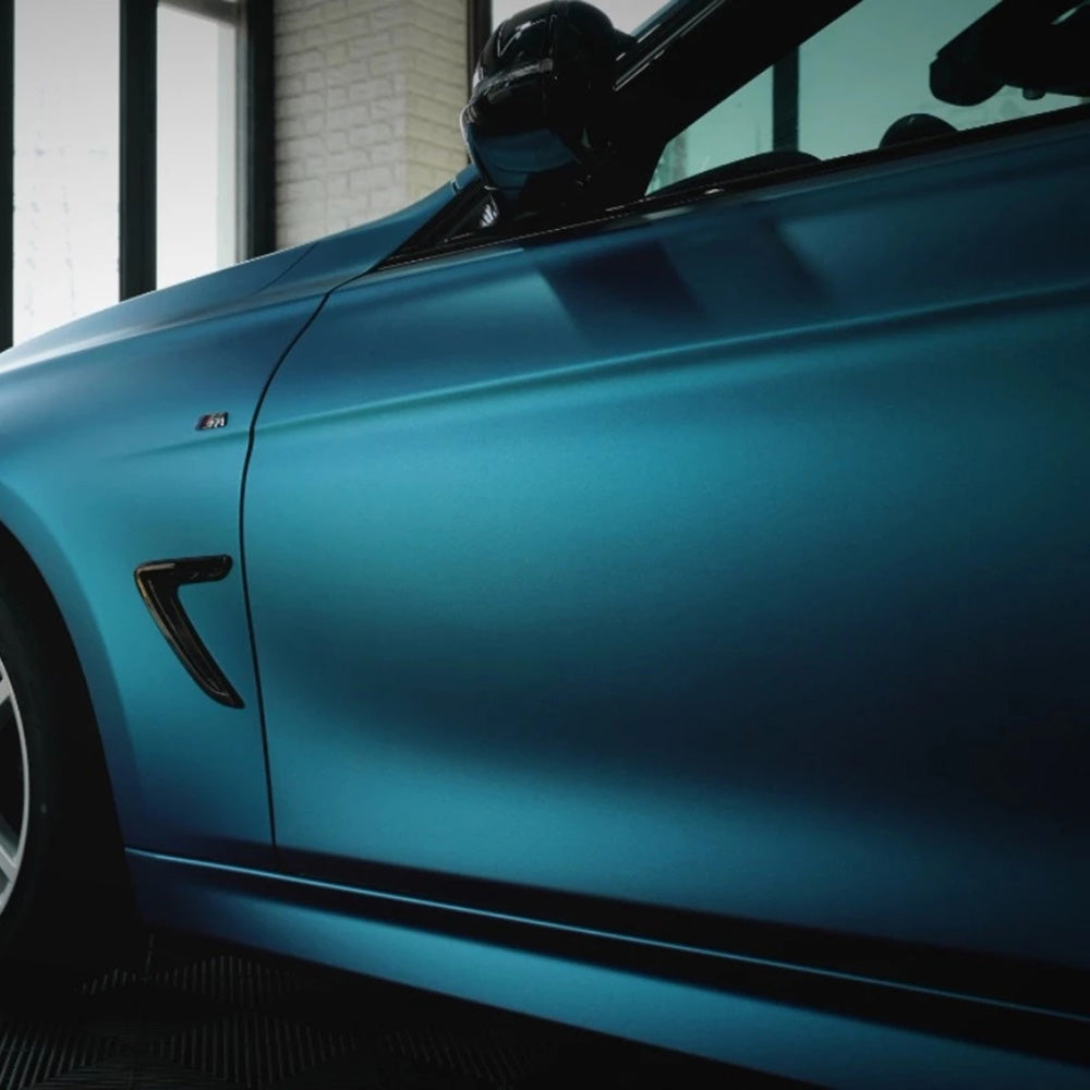 Matte Heavy Metallic Sea Blue Car Color Wrap