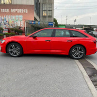 Suple Gloss Ferrari Red Vinyl Wrap PET Liner