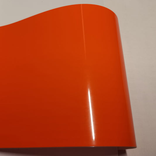 Suple Gloss Flame Orange Vinyl Wrap PET Liner