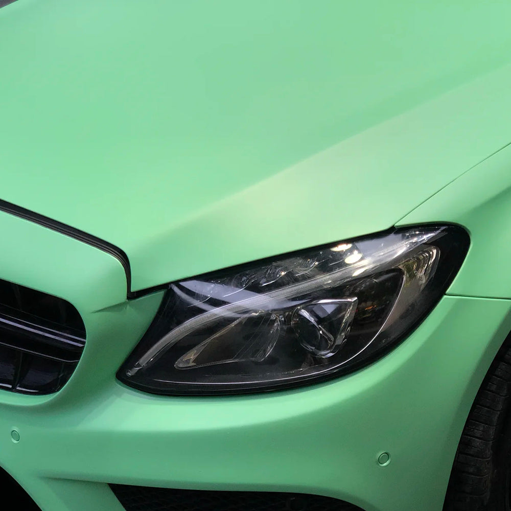 Green chrome car vinyl wrap - Color shift wrap