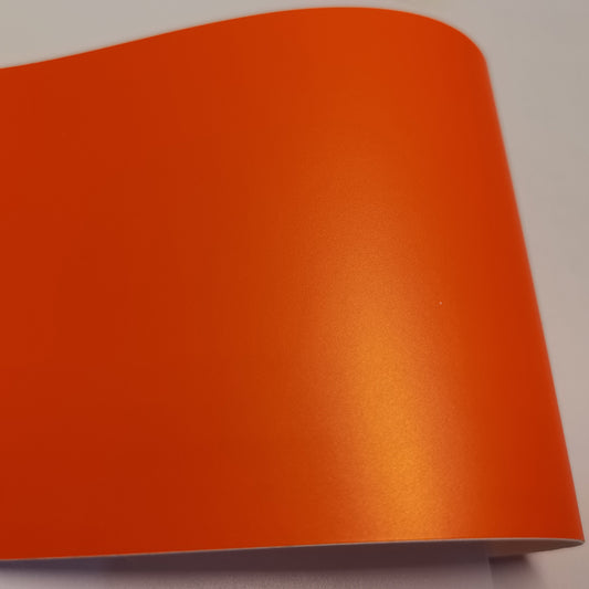 Super Matte Orange Wrapped On Vinyl