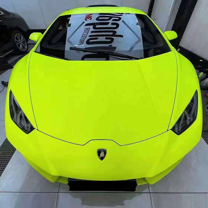 High Glossy Chartreuse Yellow Vinyl Wrap