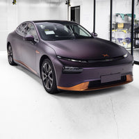 Ultral Matte Metal Black to Purple Automotive Wrap