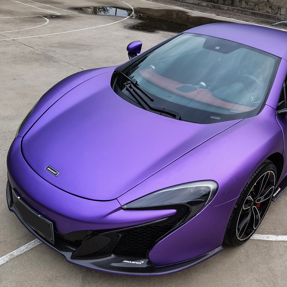 Matte Metel Ultral Matte Metal Purple Car Wrap Material – Car Vinyl Supplier
